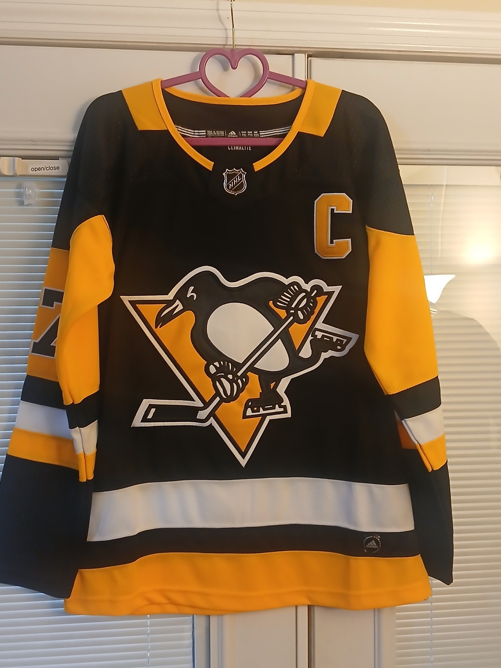 NHL Adidas Climalite women’s cut Pittsburgh Penguins Sidney Crosby Jersey